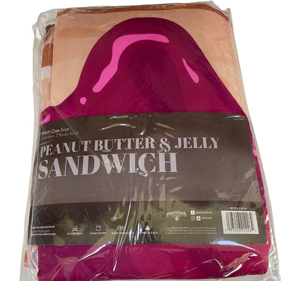 Hauntlook Peanut Butter & Jelly Sandwich Couples Costume Adult One Size Unisex - Picture 1 of 3